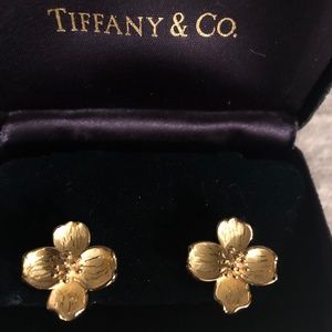 Tiffany Vintage Dogwood Earrings